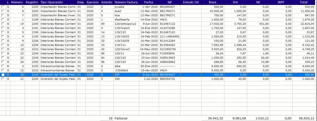 Registros De Iva En El Software De Gestion M Contabilidad Software Erp Y Crm Para Pymes